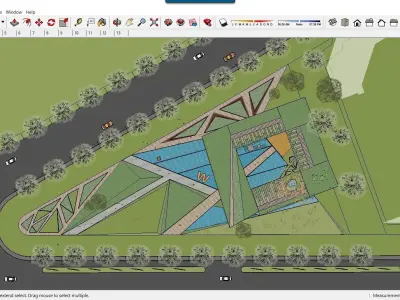 Sketchup Cultral Center F6 3D model