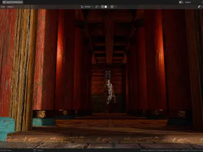 Ancient Greek Doric Wooden Temple Modular Pieces  3D model