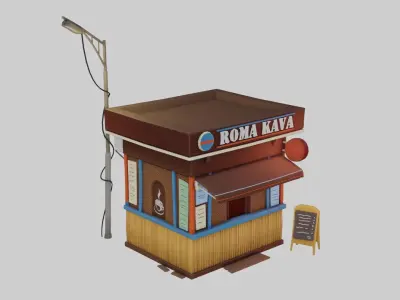 Roma Kava Coffe Free low-poly 3D model