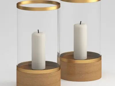 Mecox candle 3D model