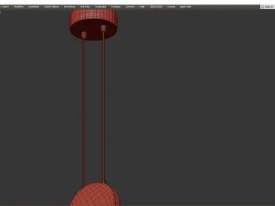 MANCHESTER three pendants in gold Low-poly 3D model