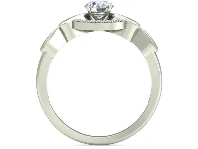 Women Wedding Engagement Ring 3D print model 25