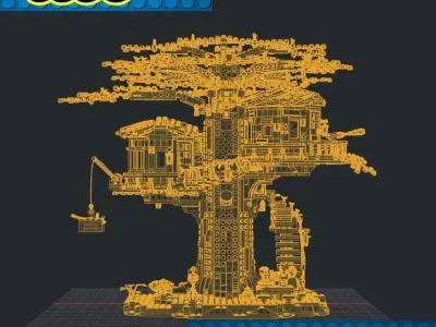 Lego - House Tree 3D print model