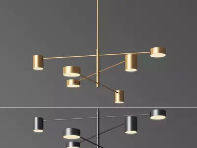 Counterpoint Round Led Pendant Light 3D model