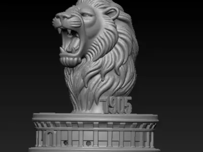 Galatasaray Aslan Tutsuluk Modeli Lion incense Holder Model 3D print model