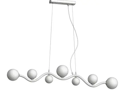 Pendant lamp Uva MOD059PL-07G and MOD059PL-07CH 3D model