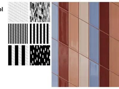 Chevron Tile in Stacked Layout Texture