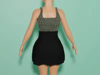Summer Dress 3D model