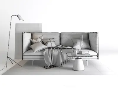 BoConcept Nantes Sofa Set 3D model