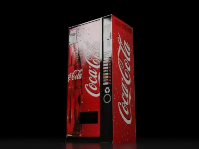 Vending Machine Collection- Pack of 4 Low-poly 3D model