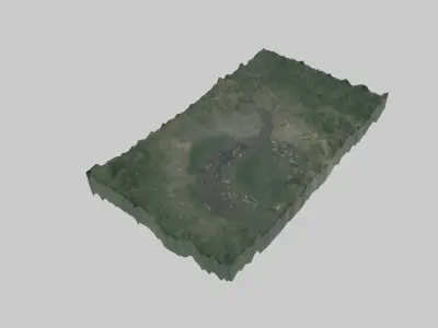 KINSHASA City  Low-poly 3D model