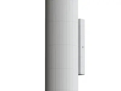 Calla - 2 light Calacatta marble and aged brass wall light 3D model