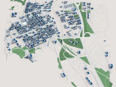 Kemi Town Finland 3D model