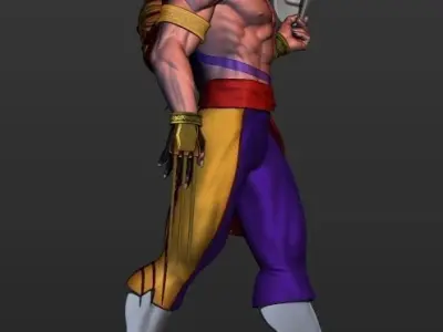 Vega street fighter 3D print model