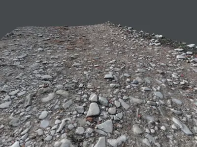 Pebbleroad02 photoscan 3D model