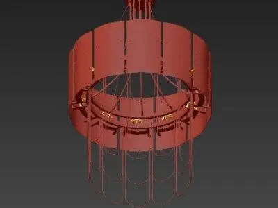 Loft Industry Modern  Princess Chandelier 3D model