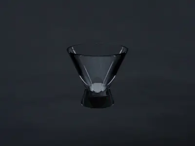 Glass pack - 13 differents glasses Low-poly 3D model