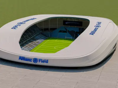 Allianz Field Stadium Low-poly 3D model