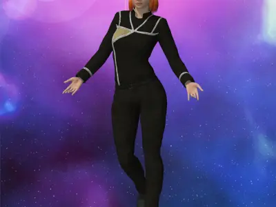 Army Of Light Uniform for La Femme 2 for Poser 3D model