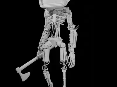 Cyberpunk Robot 3D model