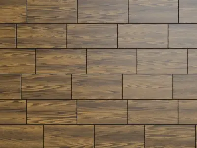 Polished Dark Oak Wood Planks PBR Seamless Texture