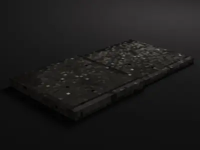 Walkside - PBR Pixel Art - PSX Retro Style Low-poly 3D model