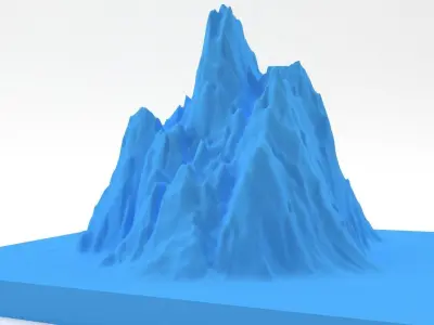 Mountain 3D print model