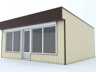 Modular building Mini mart  3D model
