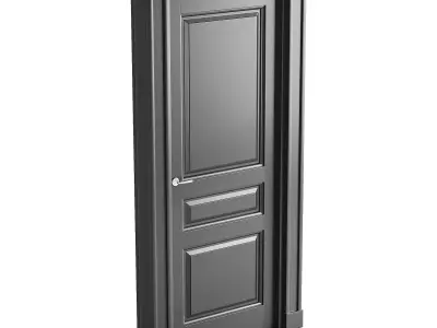 Modern entrance door 32 3D model