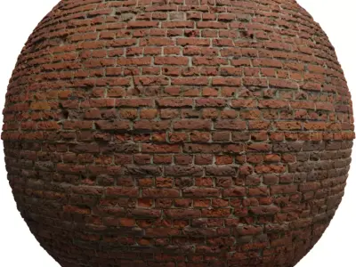 Handmade Rustic Brick Wall Texture