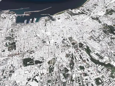 Cityscape Palermo Italy 3D model