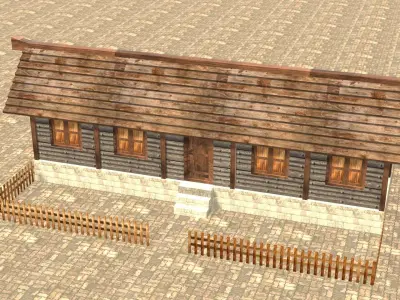 Medieval house twelve 9 Low-poly 3D model