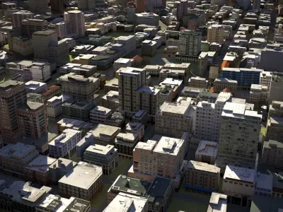 City 22 Low-poly 3D model