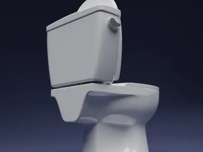 3D Toilet 3D model