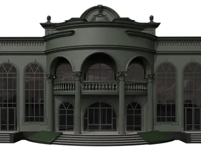 Wedding Chamber Building 01 3D model