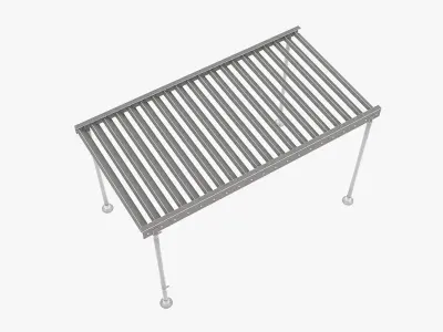 Patio pergola 3D model
