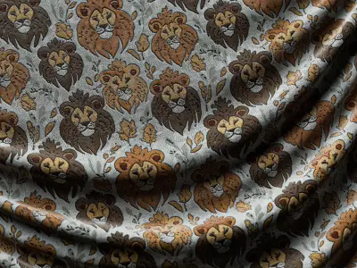 Lions Cloth Material - Texture Pack - Material Pack  Texture