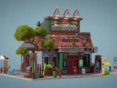 Cartoon House 22 3D model