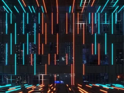 Sci-fi Spaceship interior 02 3D model