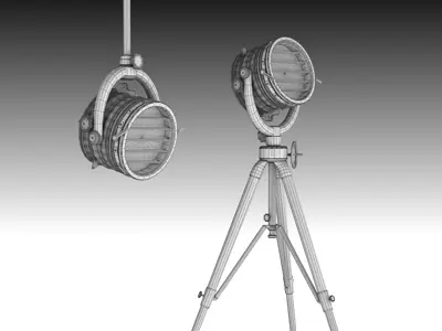 Outdoor lamp in the marine style Floor lamp Torchiere 3D model