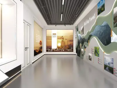 Modern Exhibition Hall 3D model