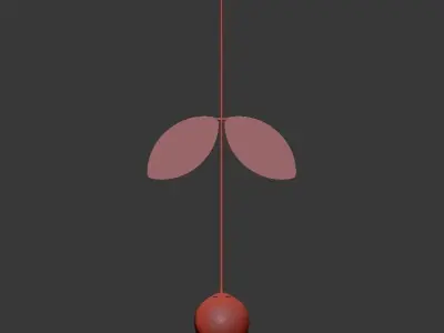 Chandelier Areti Plant Pendant 3D model