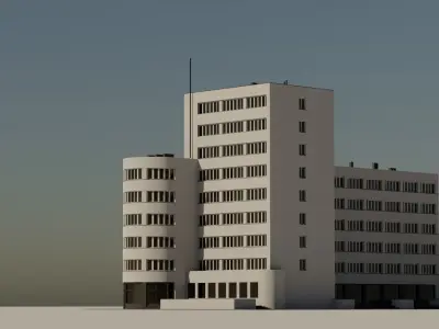 Eastern European Building 003 Low-poly 3D model