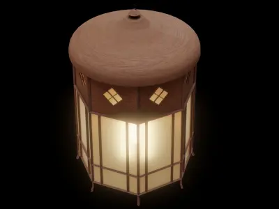 Ceiling Lamp Low-poly 3D model