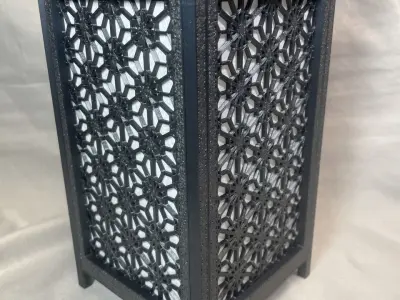 Kumiko Japanese Shoji Lantern - Sakura-Kikkou 3D print model