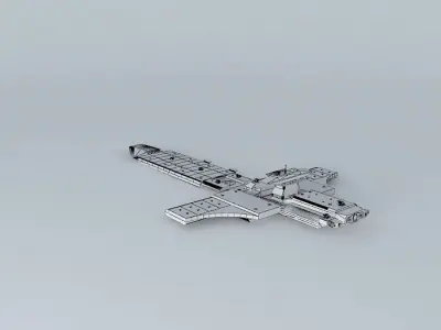 BFS Ra T121 Battle Fortress Class Free 3D model