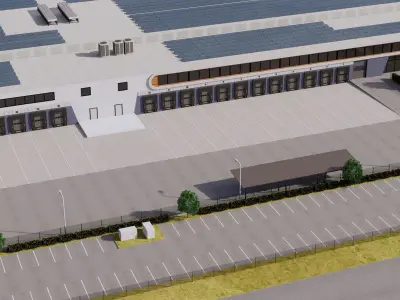 Tesla Giga Factory 3D model