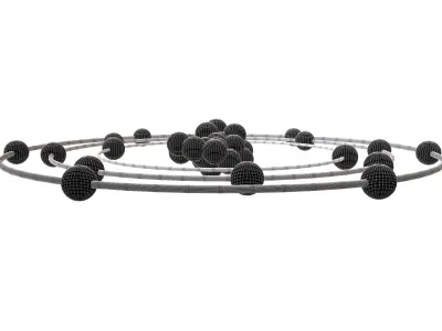 Sulfur Chemical Element v1 001 Low-poly 3D model