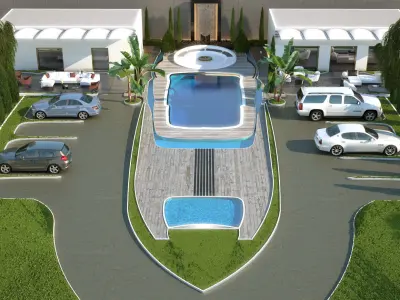 Pool   Landscape 3D model