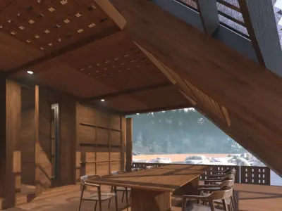 Modern Tropical Beachfront Villa 3D Model Low-poly 3D model